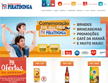 Tablet Screenshot of mercadinhopiratininga.com.br